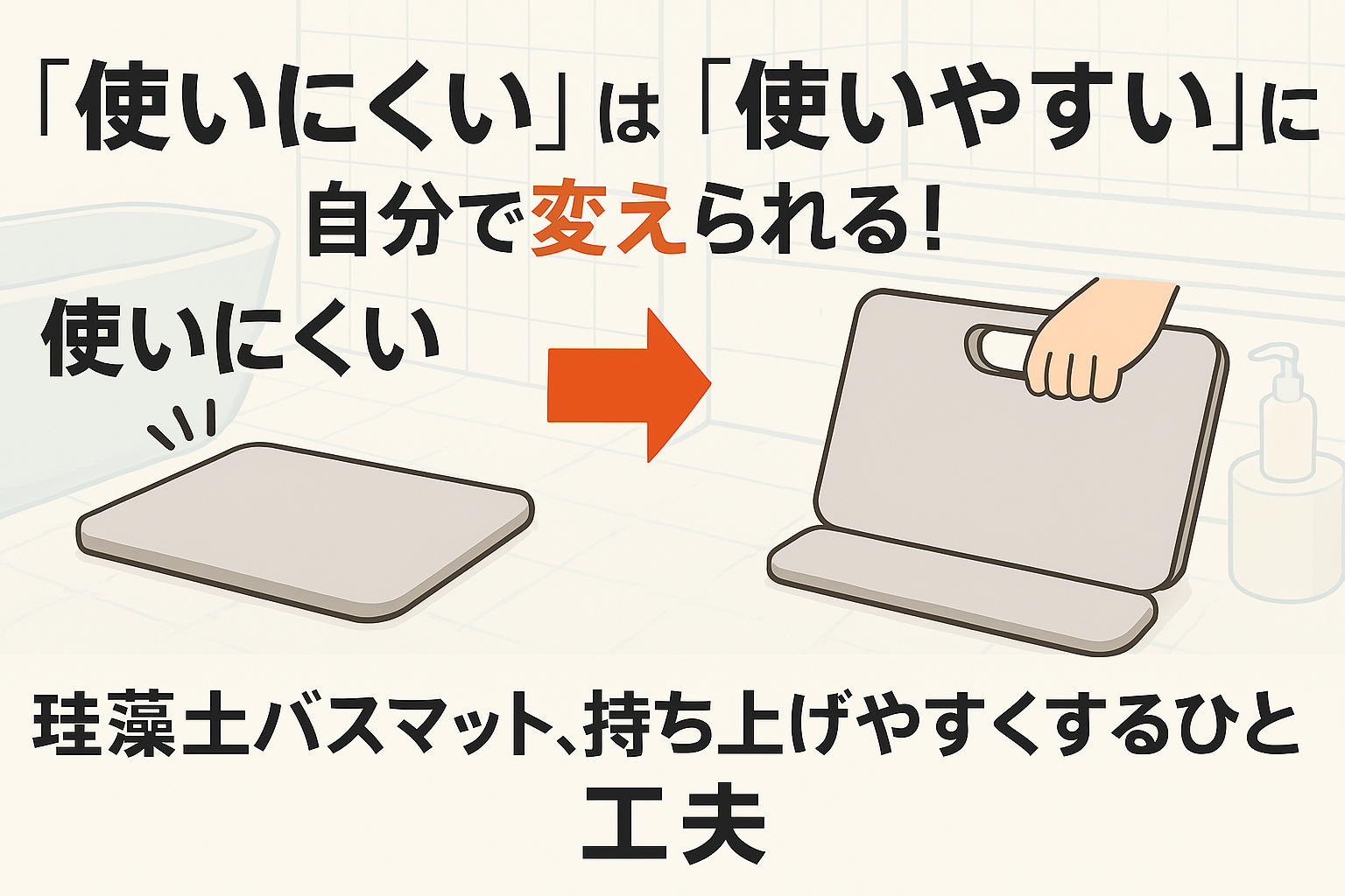 バスマットを魔改造