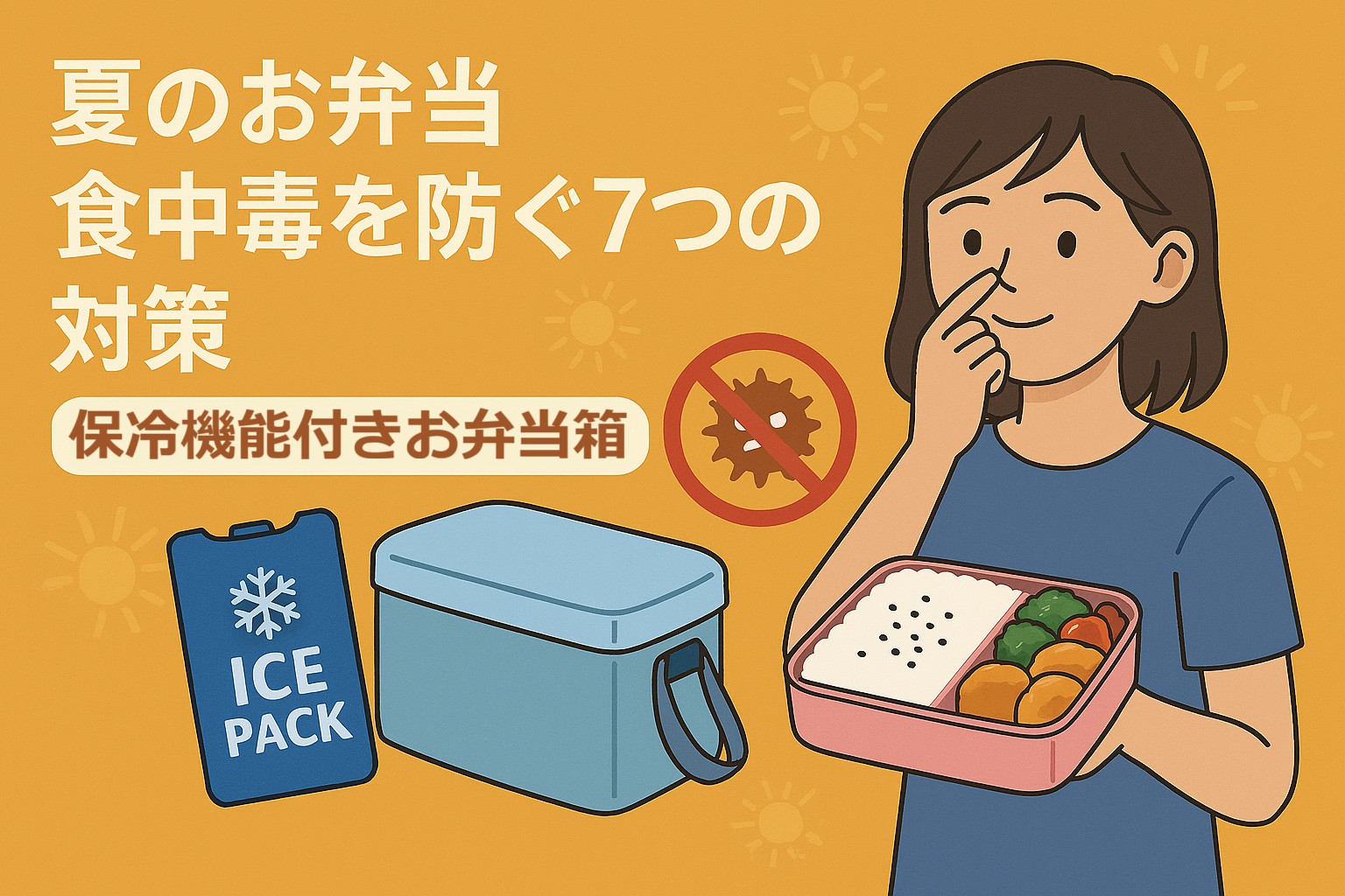 夏のお弁当 食中毒を防ぐ7つの対策｜保冷機能付き弁当箱も紹介