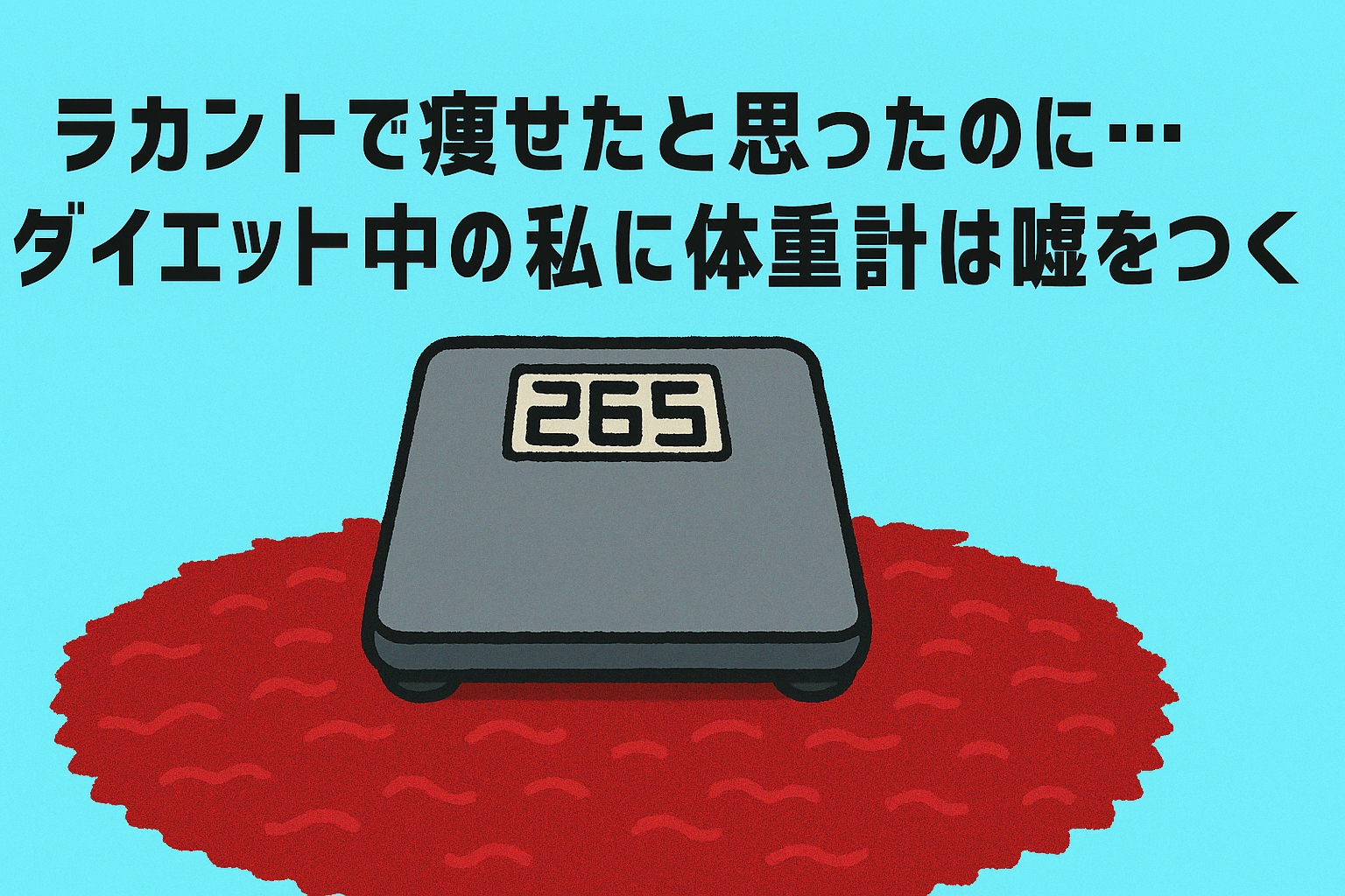 ラカントで痩せたと思ったのに…ダイエット中の私に体重計は嘘をつく