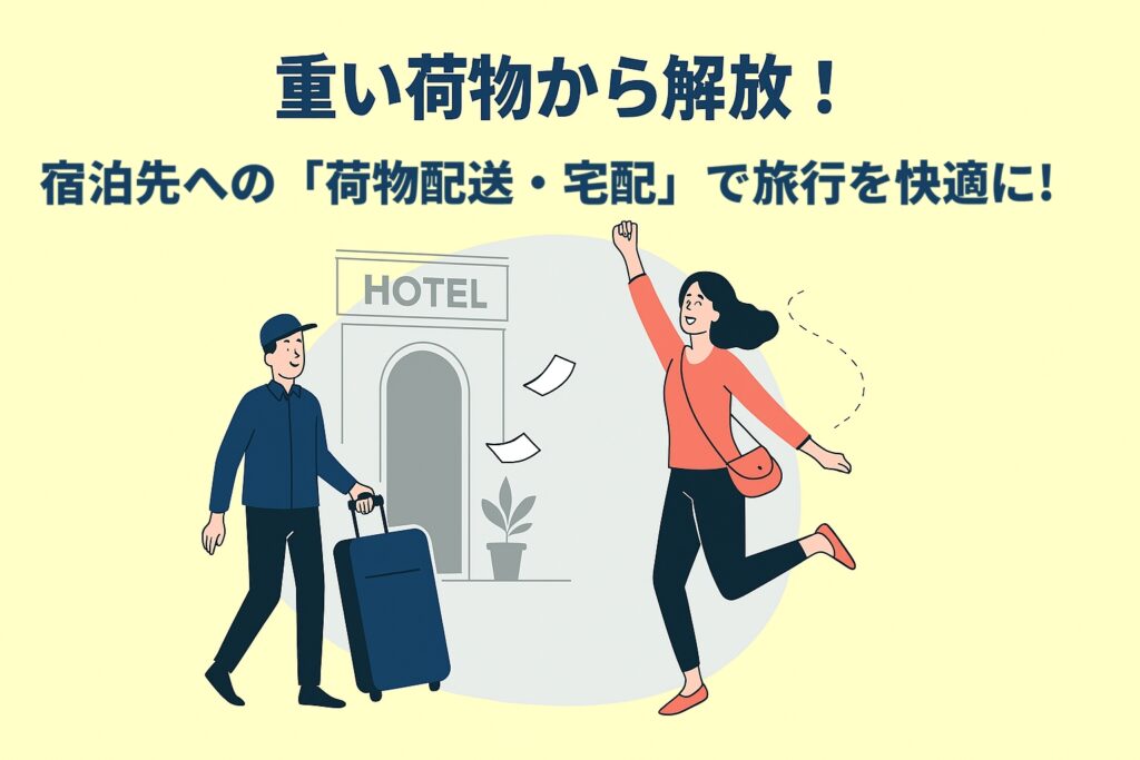 重い荷物から解放！宿泊先への「荷物配送・宅配」で旅行を快適にする方法