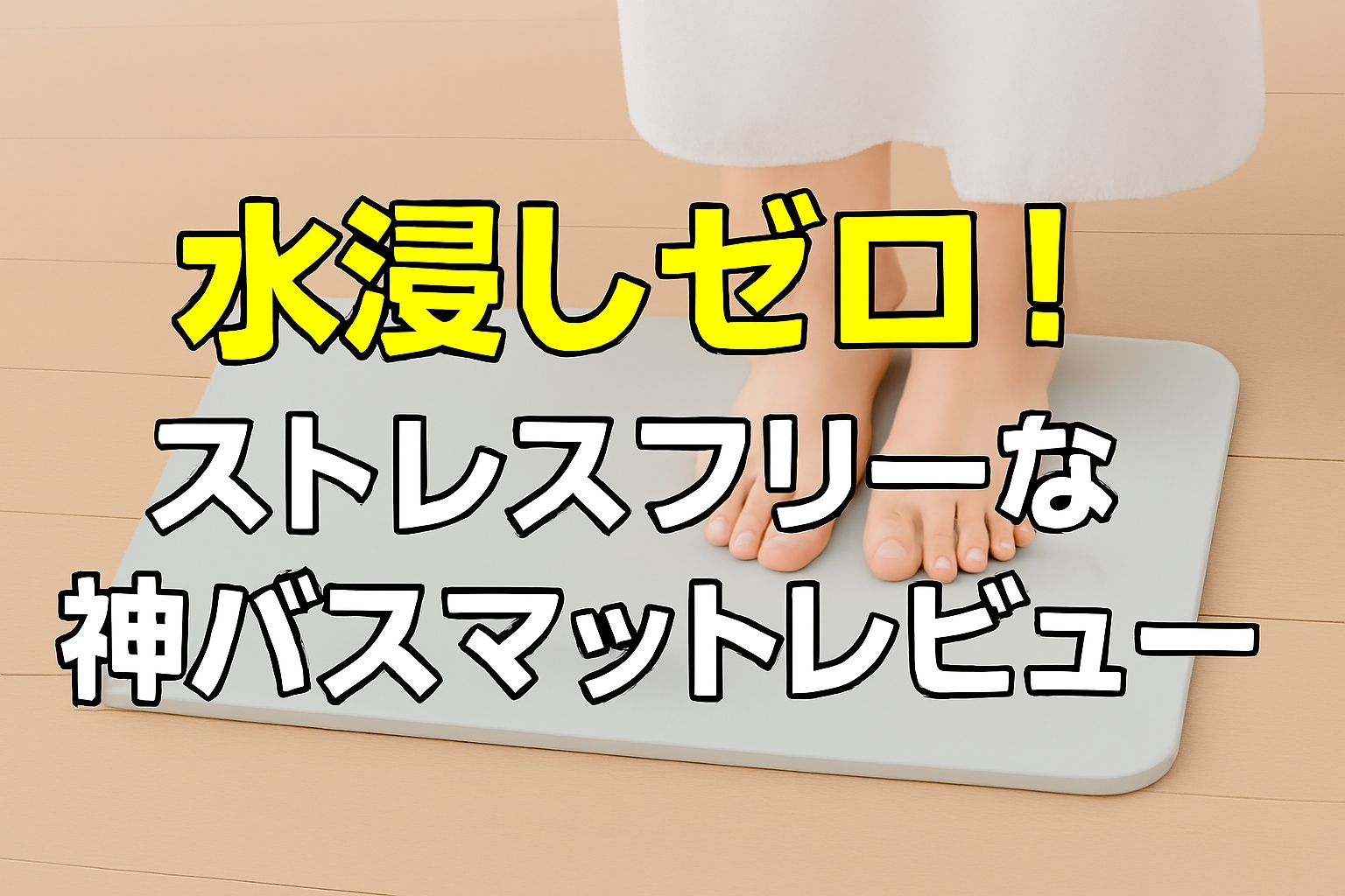 【体験談】二人連続使用でも「びちゃびちゃ」ゼロ!ストレスフリーな神バスマットレビュー