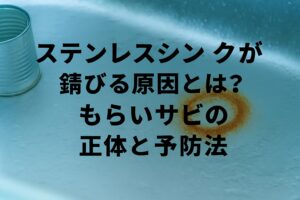 ステンレスシンクが錆びる原因とは？もらいサビの正体と予防法
