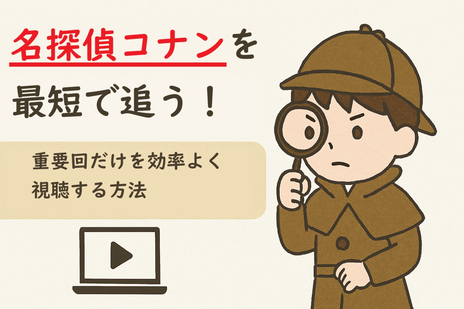 名探偵コナンを最短で追う！1100話から重要回・本筋だけを効率よく視聴する方法