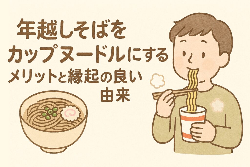 準備時間は3分！年越しそばをカップヌードルにするメリットと縁起の良い由来まとめ