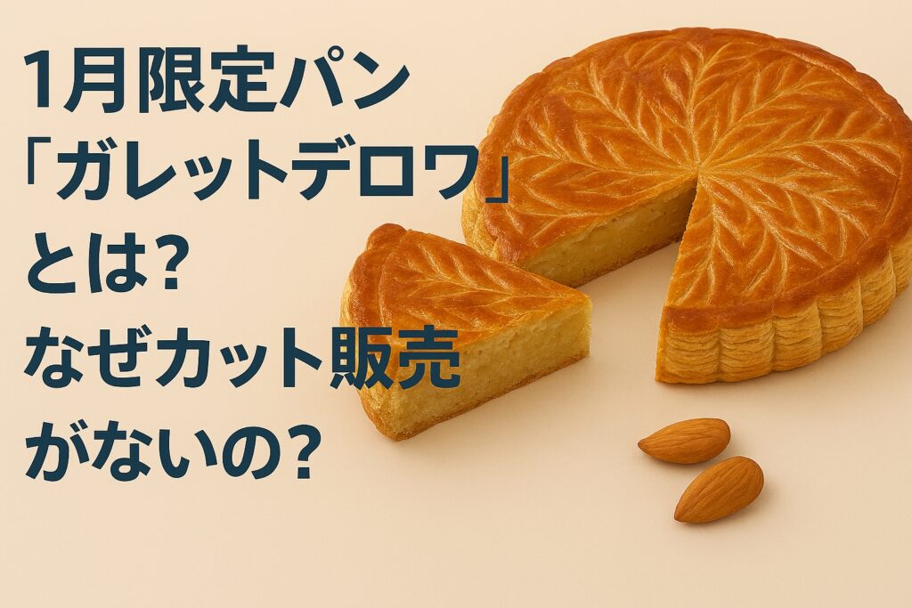 1月限定パン「ガレットデロワ」とは？なぜカット販売がないの？模様の意味やアーモンドの秘密