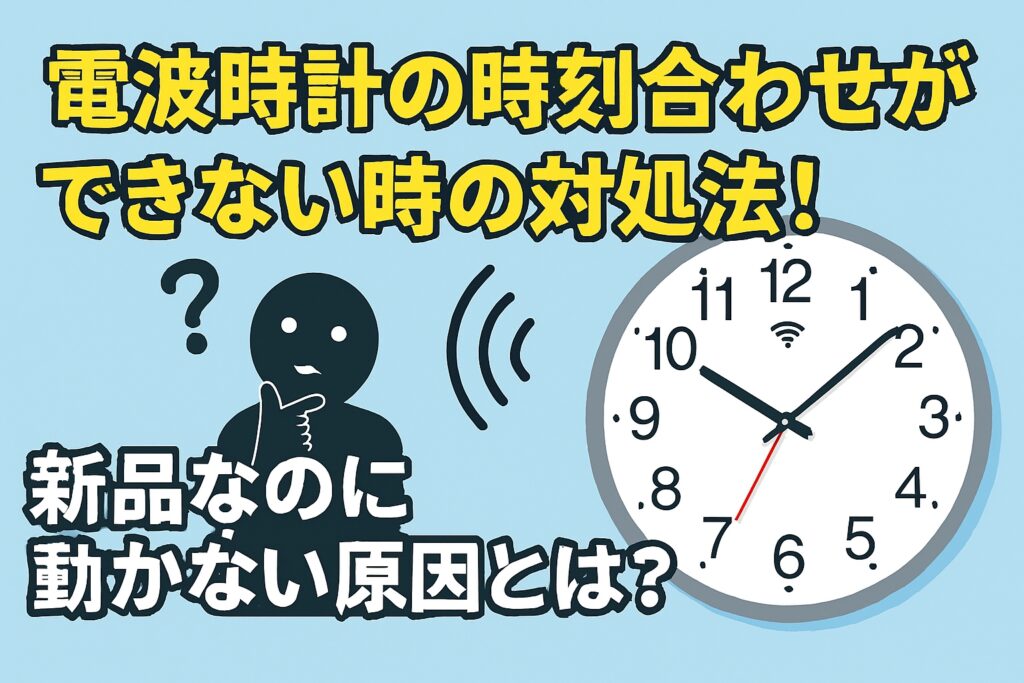電波時計の時刻合わせができない時の対処法！新品なのに動かない原因とは？