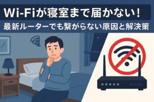 Wi-Fiが寝室まで届かない！最新ルーターでも繋がらない原因と解決策