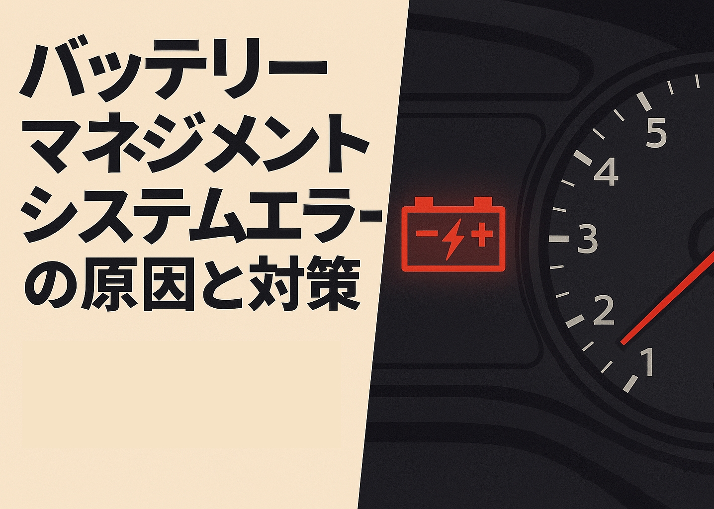 バッテリーマネジメントシステムエラーの原因と対策｜1年で警告が出た時の対処法