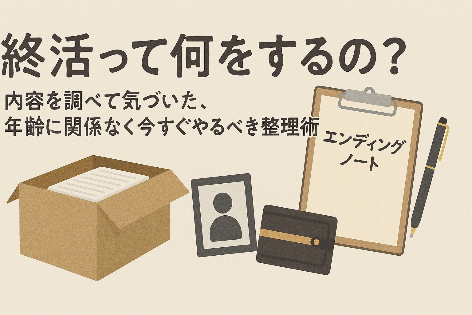 終活って何をするの？内容を調べて気づいた、年齢に関係なく今すぐやるべき整理術