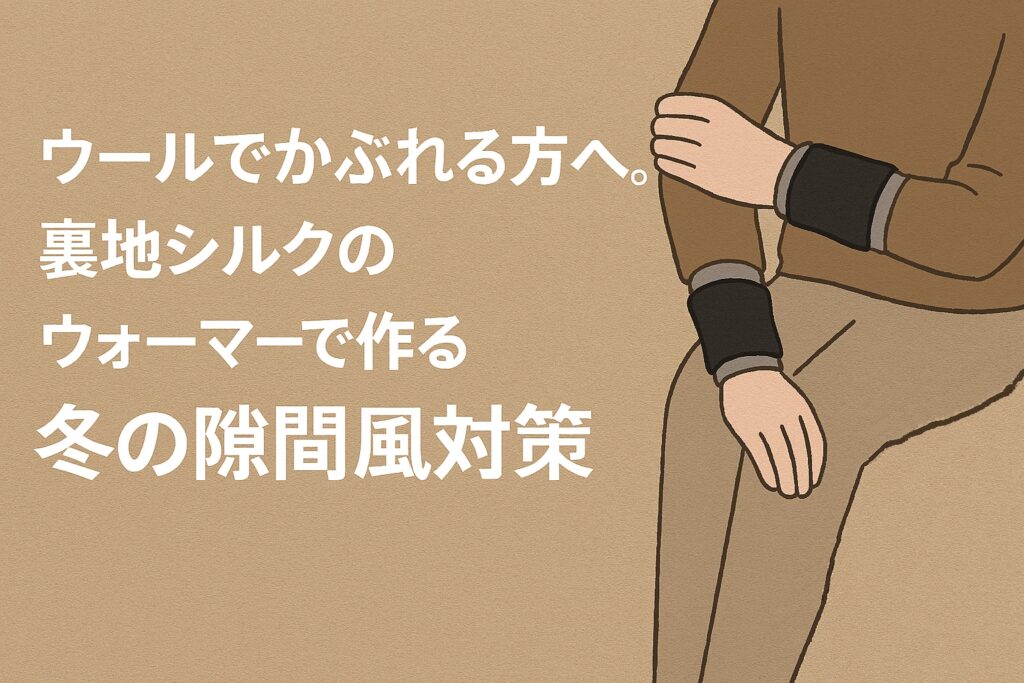 ウールでかぶれる方へ。裏地シルクのウォーマーで作る冬の隙間風対策