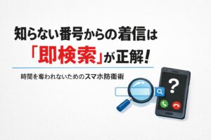知らない番号からの着信は『即検索』が正解。時間を奪われないためのスマホ防衛術