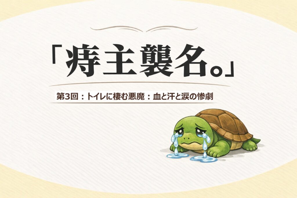 『痔主襲名。』 第3回：トイレに棲む悪魔：血と汗と涙の惨劇