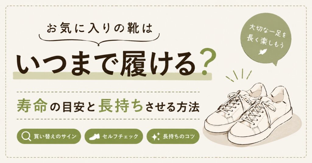 お気に入りの靴はいつまで履ける？寿命の目安と長持ちさせる方法
