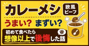 カレーメシ欧風ビーフはうまい？まずい？初めて食べたら想像以上で後悔した話