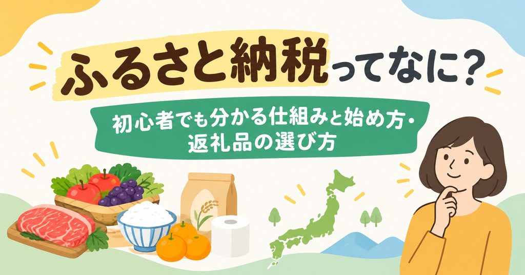 ふるさと納税ってなに？初心者でも分かる仕組みと始め方・返礼品の選び方